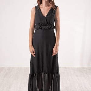 GUESS Abito Lungo Nero