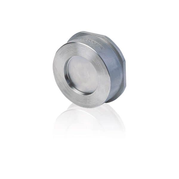 Valvola di ritegno a disco c/molla tipo wafer Inox 316