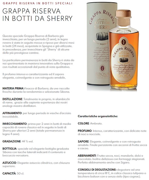 Grappa Riserva Botti da Sherry - immagine 2