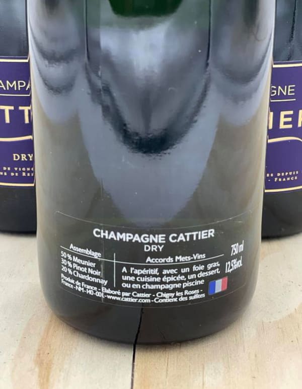 CHAMPAGNE Cattier Dry - immagine 3