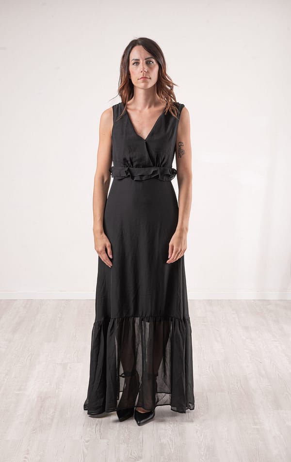 GUESS Abito Lungo Nero