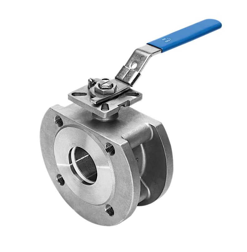 Valvola a sfera tipo wafer attacchi flangiati PN16 AISI316/316L